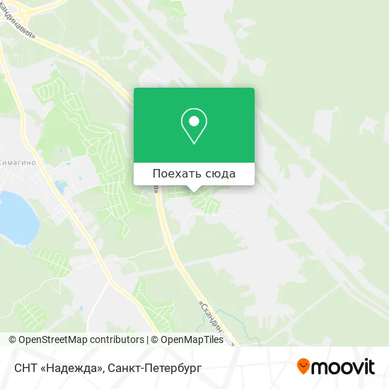 Карта СНТ «Надежда»