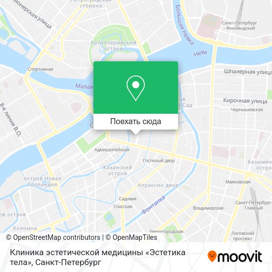 Карта Клиника эстетической медицины «Эстетика тела»