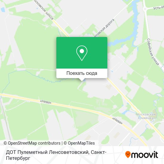 Карта ДОТ Пулеметный Ленсоветовский