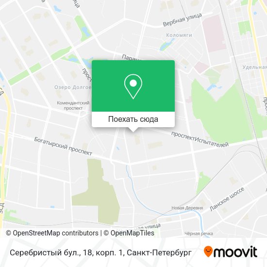 Карта Серебристый бул., 18, корп. 1