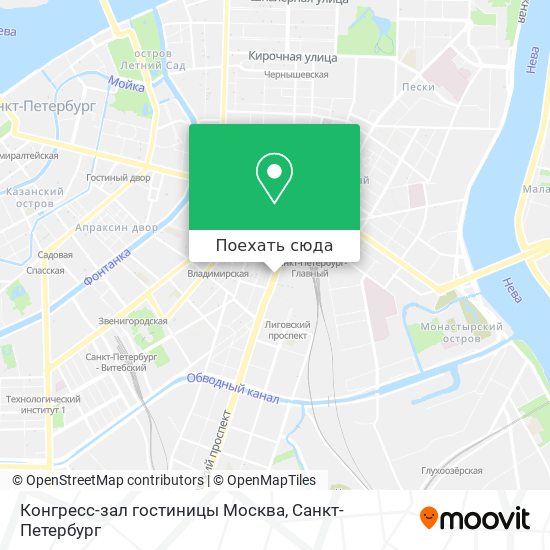 Карта Конгресс-зал гостиницы Москва