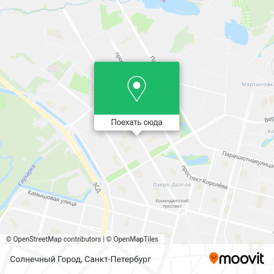 Карта Солнечный Город