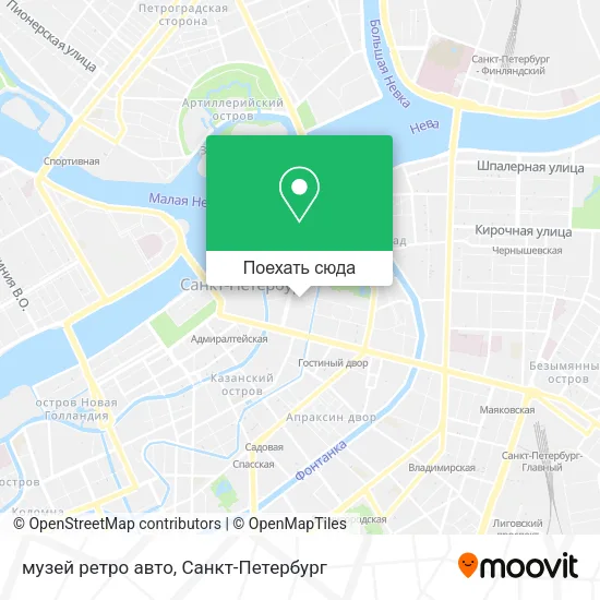 Карта музей ретро авто