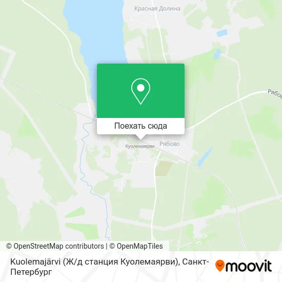 Карта Kuolemajärvi (Ж / д станция Куолемаярви)