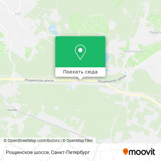 Карта Рощинское шоссе