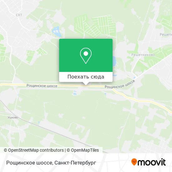 Карта Рощинское шоссе
