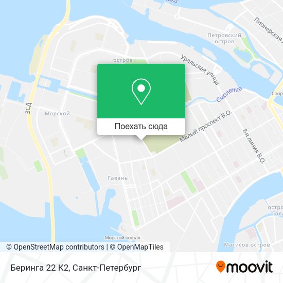 Карта Беринга 22 К2