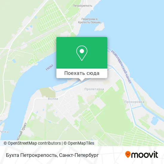 Карта Бухта Петрокрепость