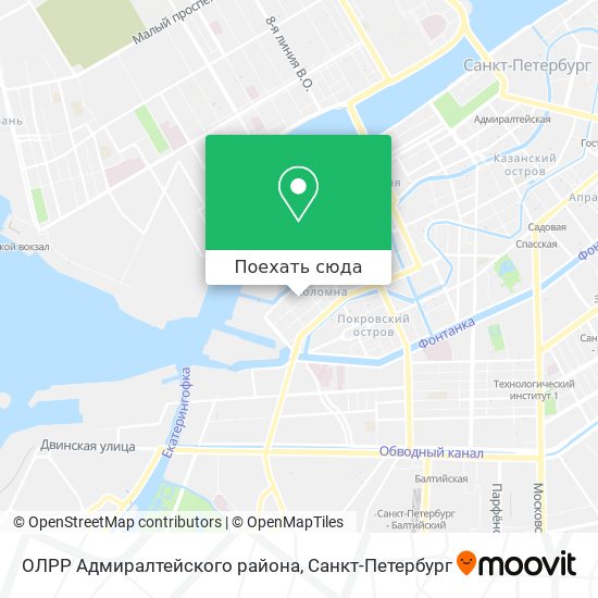Карта ОЛРР Адмиралтейского района