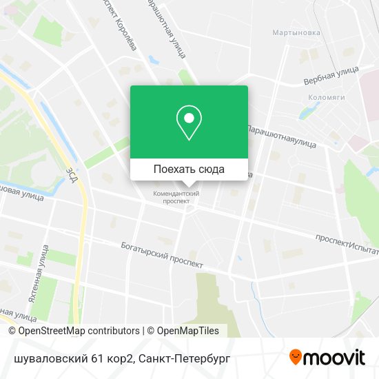 Карта шуваловский 61 кор2