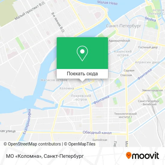 Карта МО «Коломна»