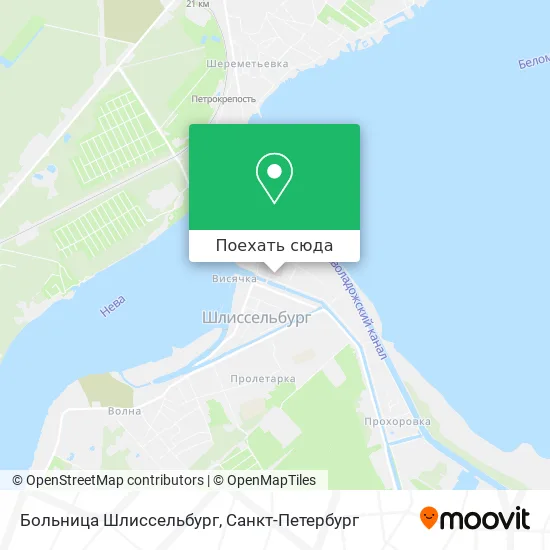 Карта Больница Шлиссельбург
