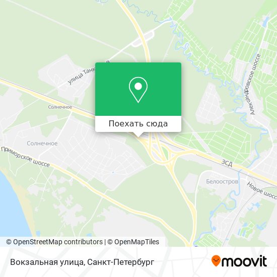 Карта Вокзальная улица