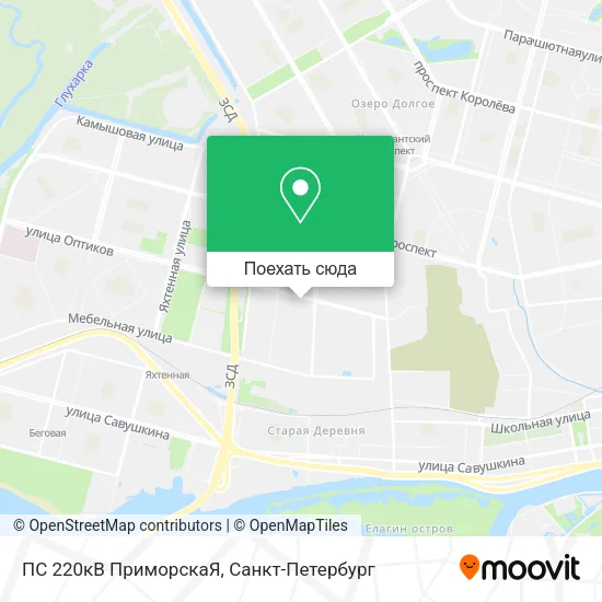 Карта ПС 220кВ ПриморскаЯ