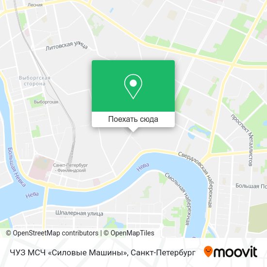 Карта ЧУЗ МСЧ «Силовые Машины»