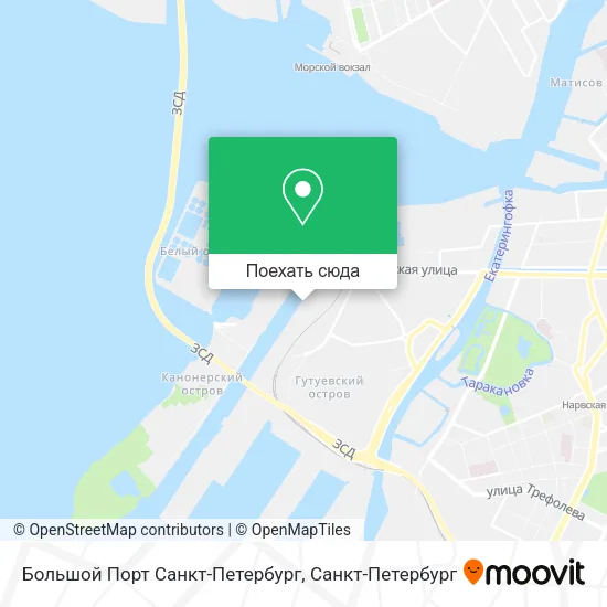 Карта Большой Порт Санкт-Петербург