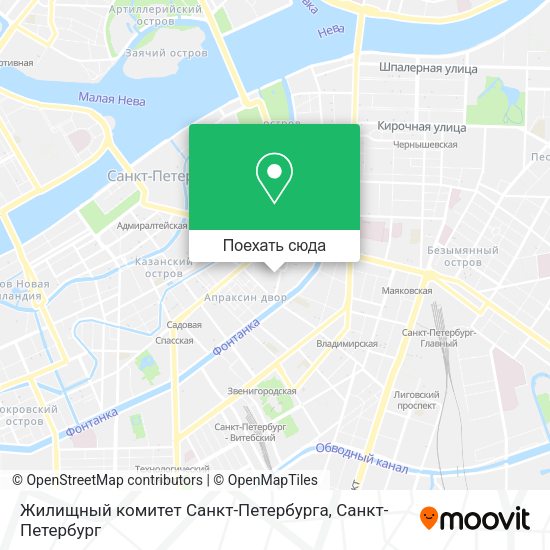 Карта Жилищный комитет Санкт-Петербурга