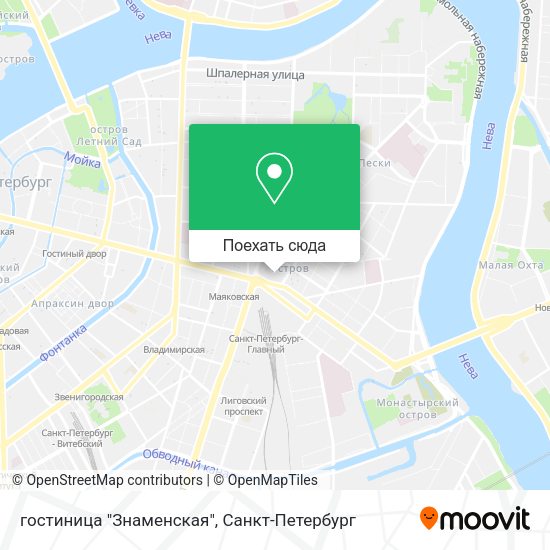 Карта гостиница "Знаменская"