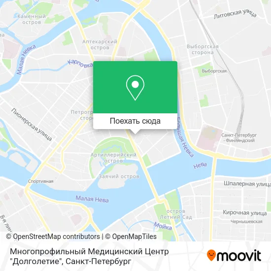 Карта Многопрофильный Медицинский Центр  "Долголетие"
