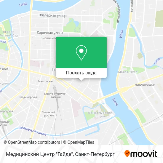 Карта Медицинский Центр "Гайде"