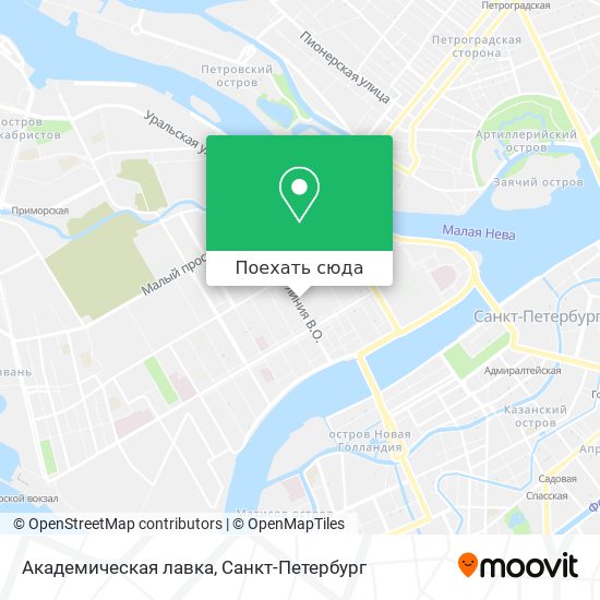 Карта Академическая лавка