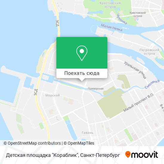 Карта Детская площадка "Кораблик"
