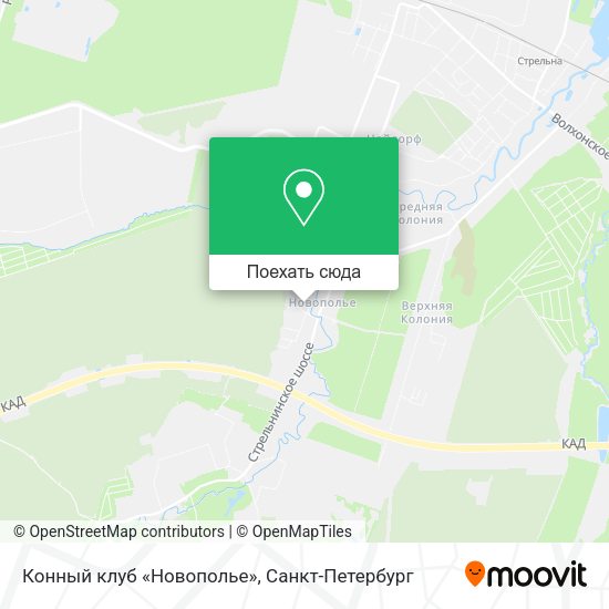 Карта Конный клуб «Новополье»