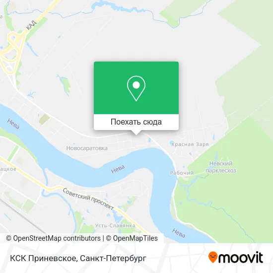 Карта КСК Приневское