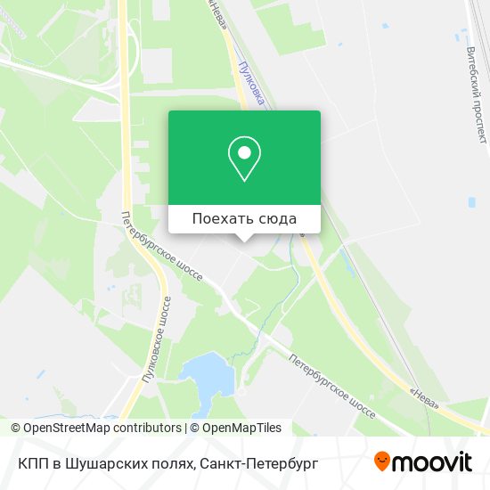 Карта КПП в Шушарских полях