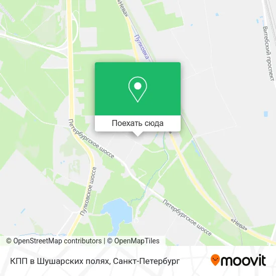 Карта КПП в Шушарских полях