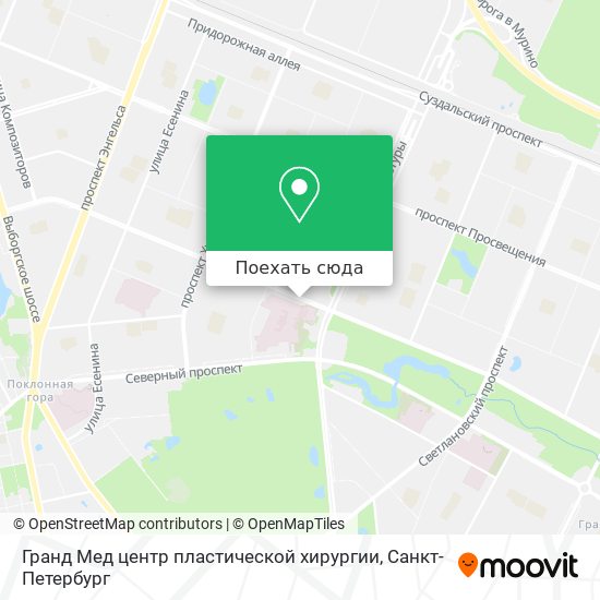 Карта Гранд Мед центр пластической хирургии