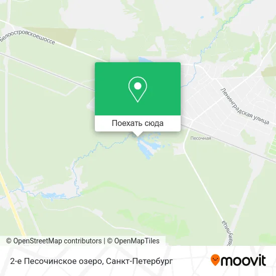 Карта 2-е Песочинское озеро