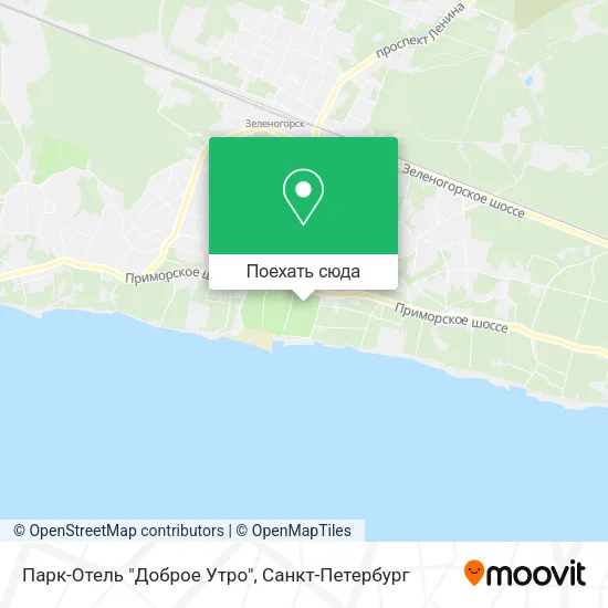 Карта Парк-Отель "Доброе Утро"