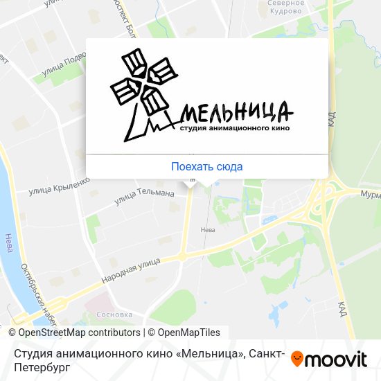 Карта Студия анимационного кино «Мельница»