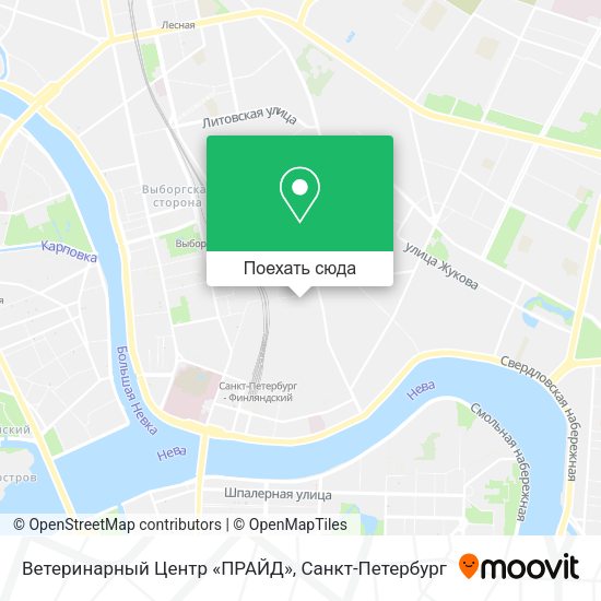 Карта Ветеринарный Центр «ПРАЙД»