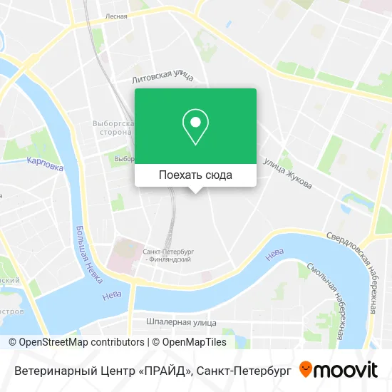 Карта Ветеринарный Центр «ПРАЙД»