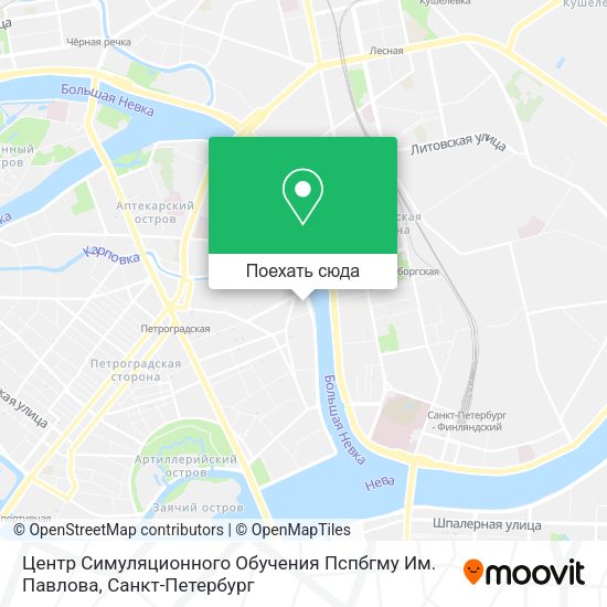 Карта Центр Симуляционного Обучения Пспбгму Им. Павлова
