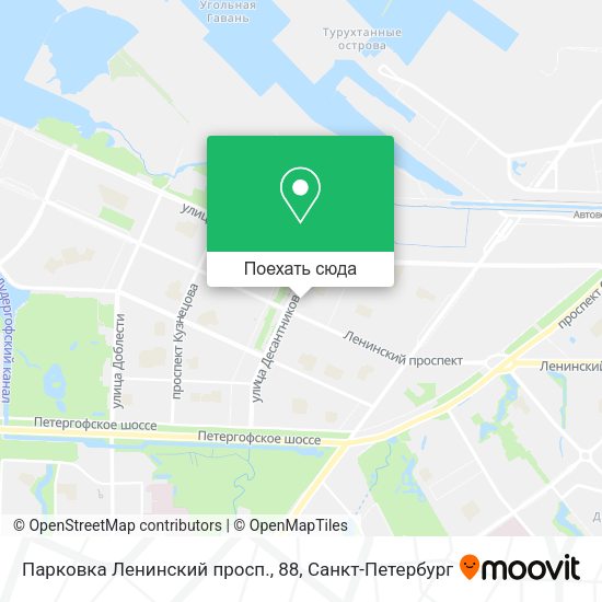 Карта Парковка Ленинский просп., 88