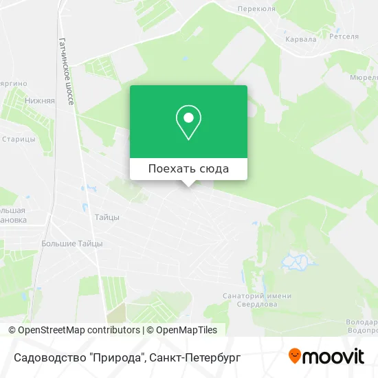 Карта Садоводство "Природа"