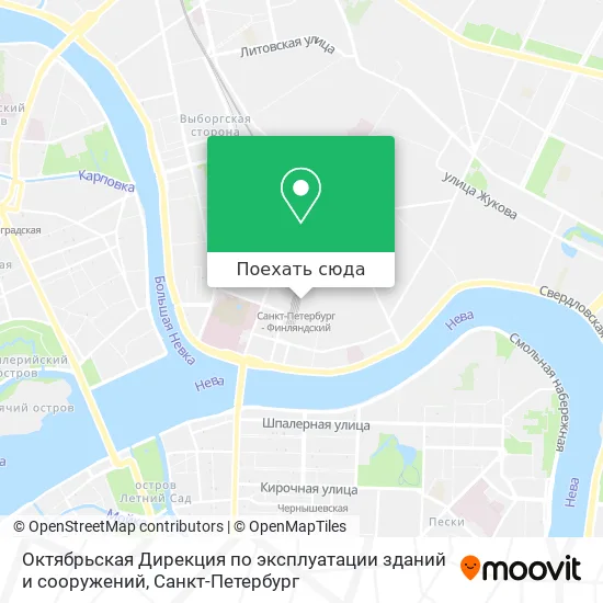 Карта Октябрьская Дирекция по эксплуатации зданий и сооружений