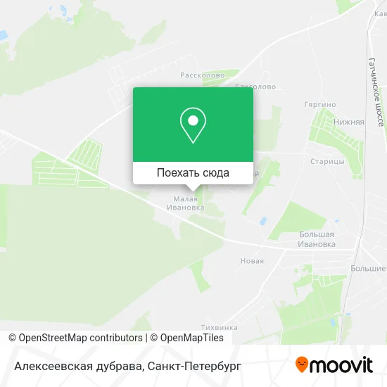 Карта Алексеевская дубрава