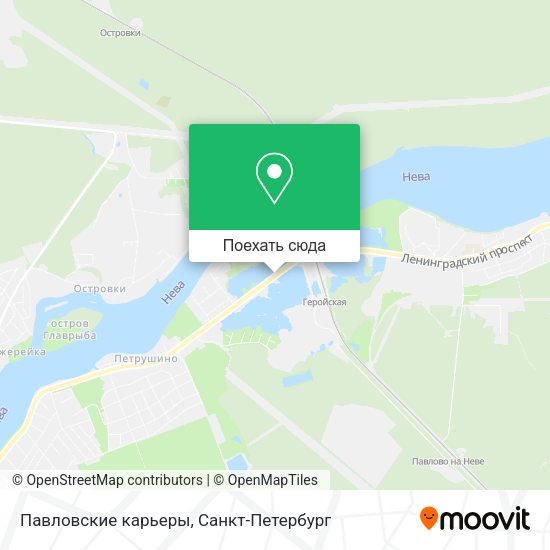 Карта Павловские карьеры