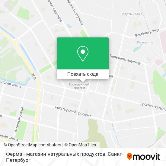 Карта Ферма - магазин натуральных продуктов
