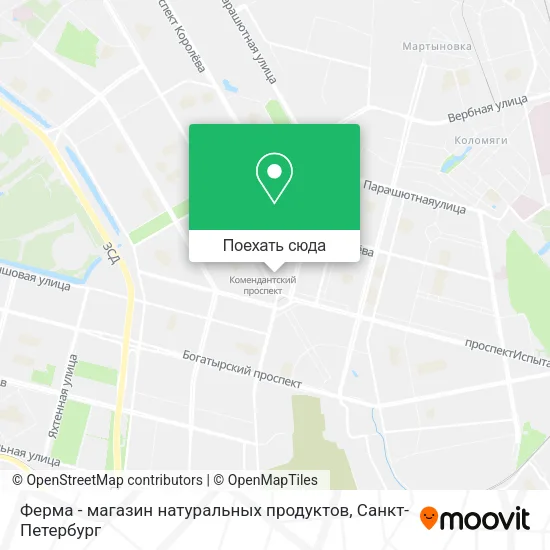 Карта Ферма - магазин натуральных продуктов