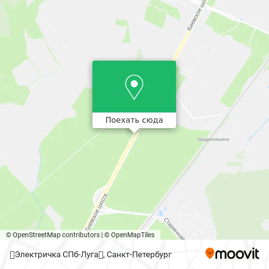Карта 🚂Электричка СПб-Луга🚃