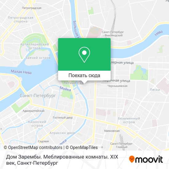 Карта Дом Зарембы. Меблированные комнаты. XIX век