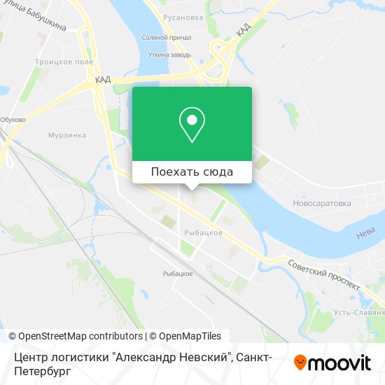 Карта Центр логистики "Александр Невский"