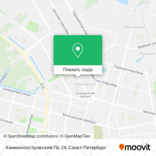 Карта Каменноостровский Пр 24