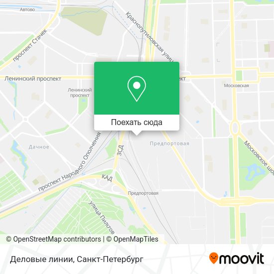 Карта Деловые линии