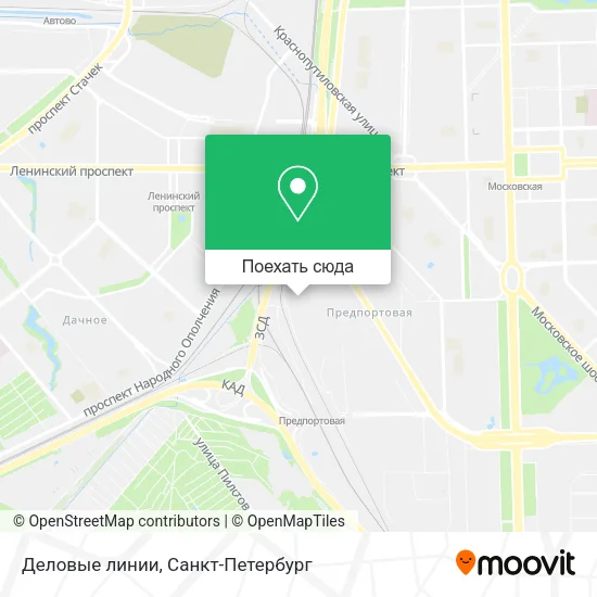 Карта Деловые линии